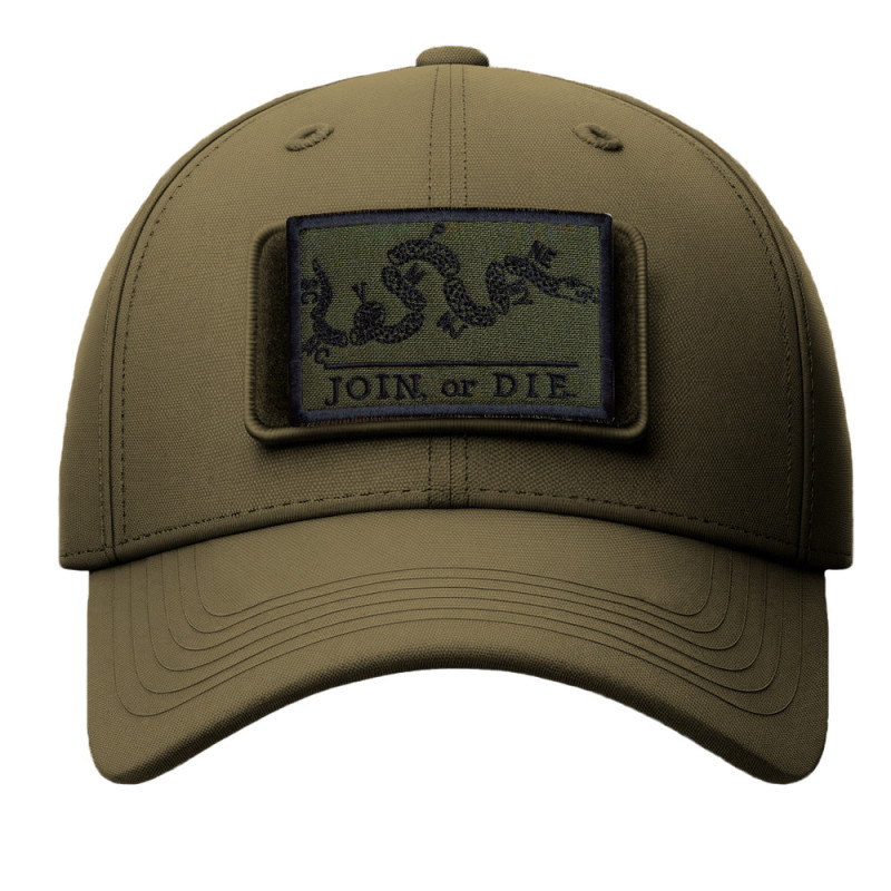Набір шевронів 2 шт з липучкою JOIN or DIE хакі 5х8 см, Приєднуйся або умри, вишитий патч нашивка шеврон