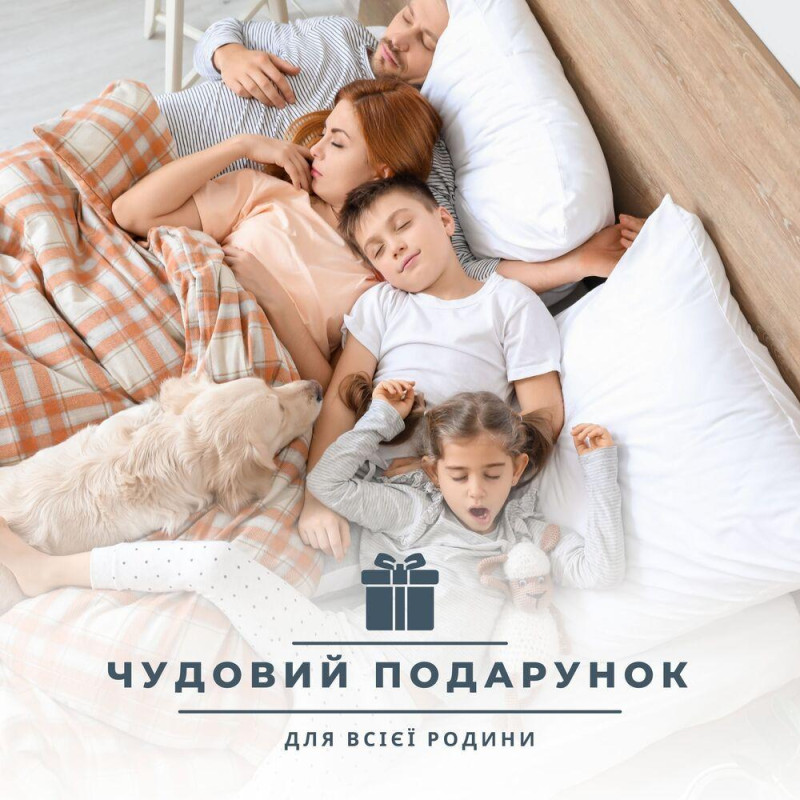 Ковдра ДобраНіч IDEIA 175х210 см всесезонна антиалергенна щіл 300 г/м2 біла