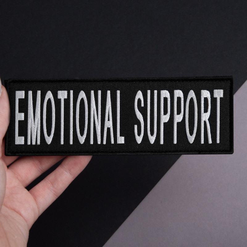Набір шевронів 4 шт. із липучкою Emotional Support, для службових собак, кінологів, кінологічна служба,