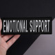Набір шевронів 4 шт. із липучкою Emotional Support, для службових собак, кінологів, кінологічна служба,