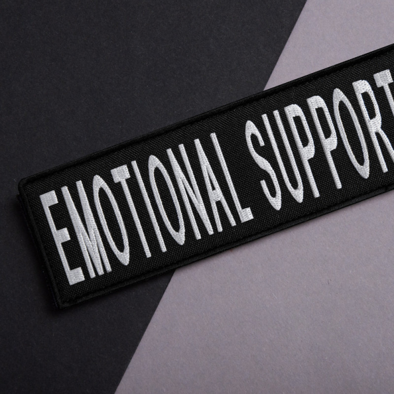 Набір шевронів 4 шт. із липучкою Emotional Support, для службових собак, кінологів, кінологічна служба,