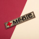 Набір шевронів 2 шт. на липучці, планка MEDIC, Медик, шеврон медика, для медиків, піксель 2,5х12 см