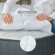 Наматрацник 120х200 см Comfort IDEIA з гумками по кутах супер щільний пл 250 гр/м2 антиалергенний білий
