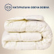 Ковдра вовняна 200х200 см Sei Design пл 300 г/м2 всесезонна вовна мікрофібра овечка молоко