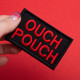 Набір шевронів 2 шт з липучкою Ouch Pouch 5x8 см червоний вишитий патч шеврон нашивка