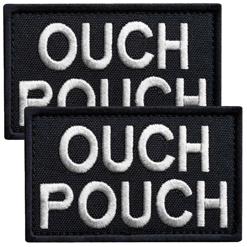 Набір шевронів 2 шт. із липучкою Ouch Pouch 5x8 см вишитий патч шеврон нашивка