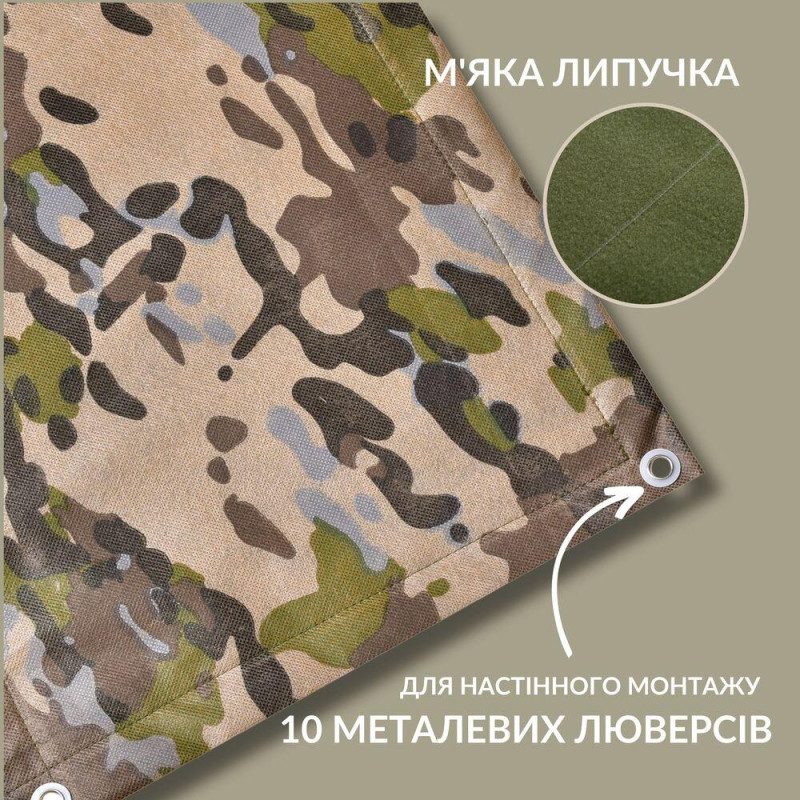 Патч Борд тактичний 61х92 см для шевронів нашивок і військових нагород стенд панель із липучкою