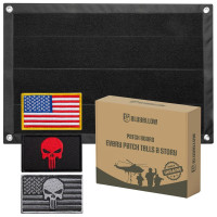 Патч Борд тактичний 40х60 см із 3 патчами для шевронів нашивок і військових нагород, органайзер