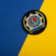 Набір шевронів 2 шт. з липучкою кокарда Police Association Поліція чорний 9,5 см, вишитий патч шеврон нашивка
