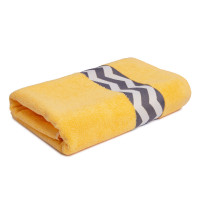 Рушник махровий 70х140 см IZZI, жовтий, натуральний бавовняний, банний, для тіла