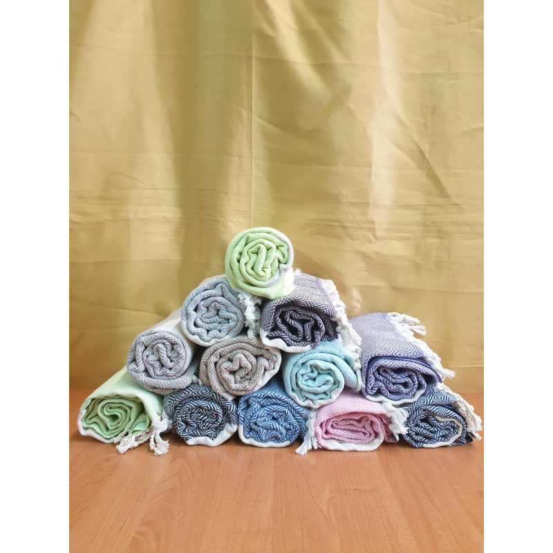 Рушники пляжні Пештемаль 100*180 (200г/м2), Туреччина РОЖЕВА