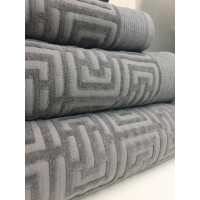 Набір рушників жакард велюр махра (4 шт.) щільність 700 г/м2