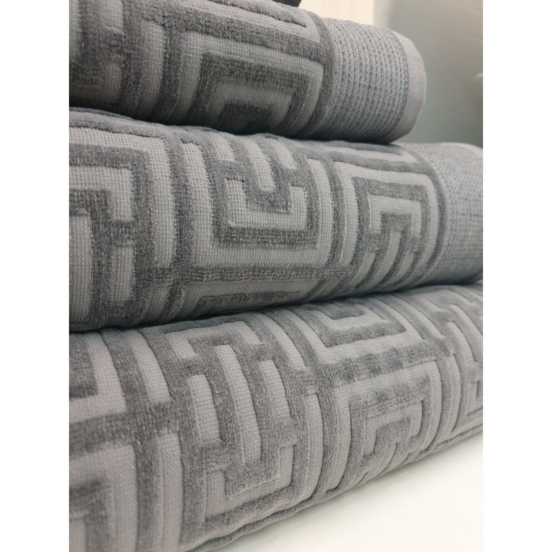 Набір рушників жакард велюр махра (4 шт.) щільність 700 г/м2