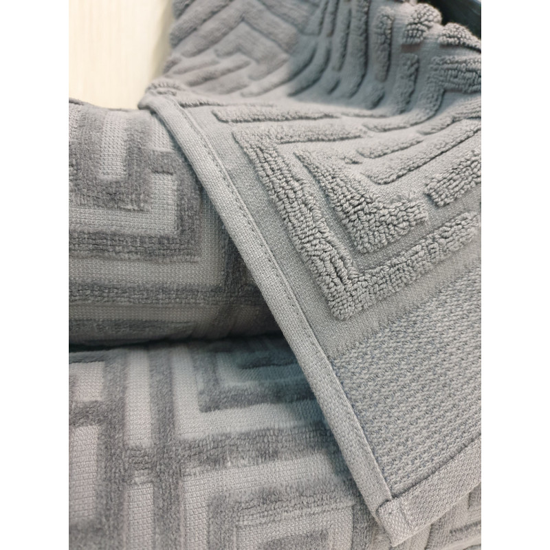 Набір рушників жакард велюр махра (4 шт.) щільність 700 г/м2