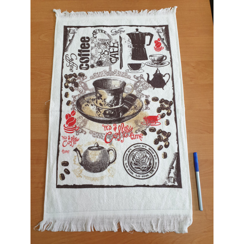 Кухонні рушники велюр/махра 40х60 (12шт) 400 г/м2 Туреччина