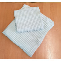 Набір вафельних рушників 50*80 та 80*160 (2шт) щільність 400 г/м2