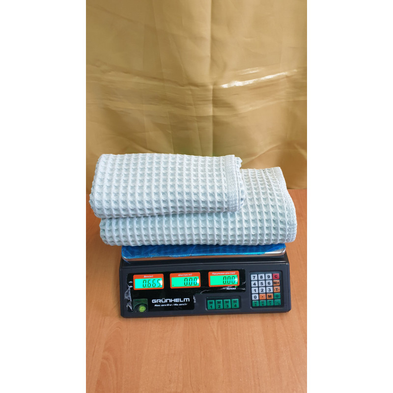 Набір вафельних рушників 50*80 та 80*160 (2шт) щільність 400 г/м2