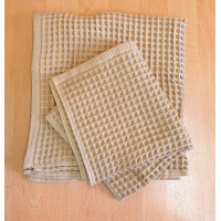 Набір вафельних рушників 50*80 та 80*160 (2шт) щільність 400 г/м2