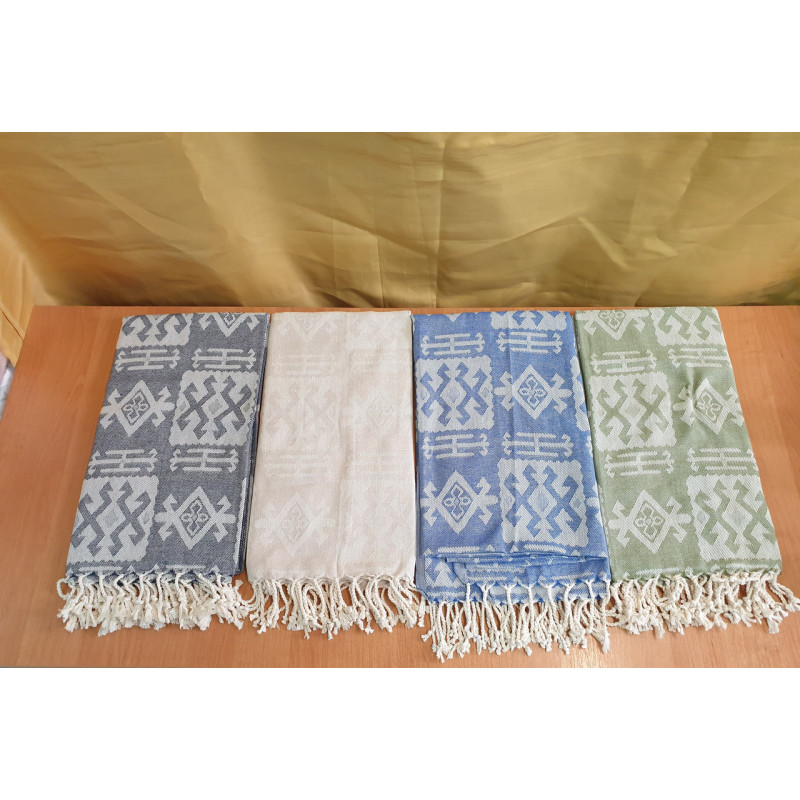 Рушники пляжні Пештемаль 100*180 (200г/м2), T1 Туреччина