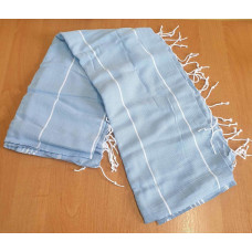 Рушники пляжні Пештемаль бавовняна 100х180 LIGHT BLUE Туреччина