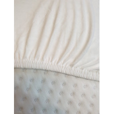 Простирадло на гумці трикотажне 160х200 KREM (TM Zeron), Туреччина