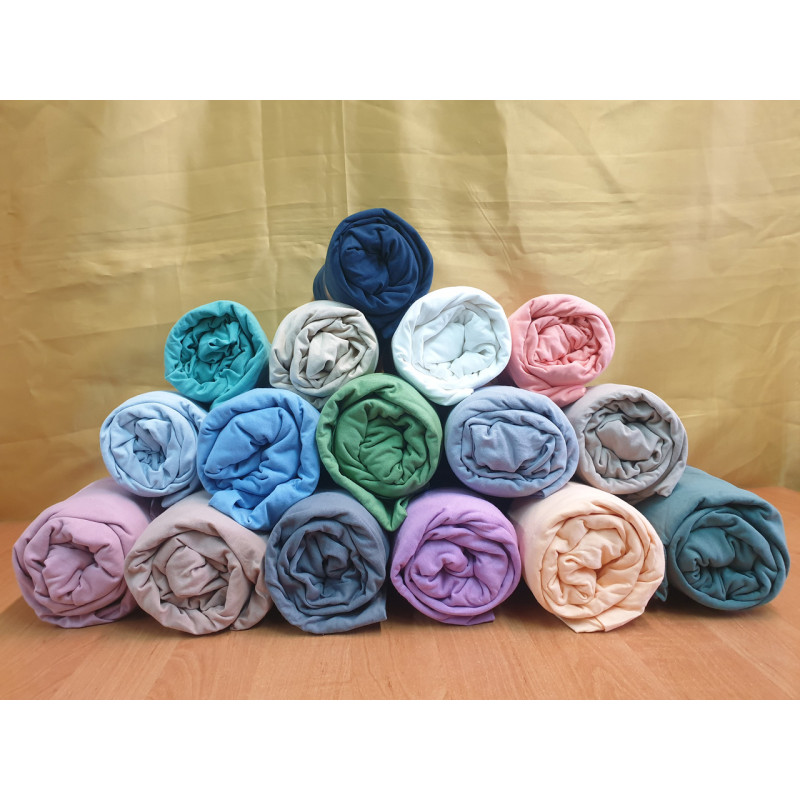 Простирадло на гумці трикотажне 160х200 KREM (TM Zeron), Туреччина