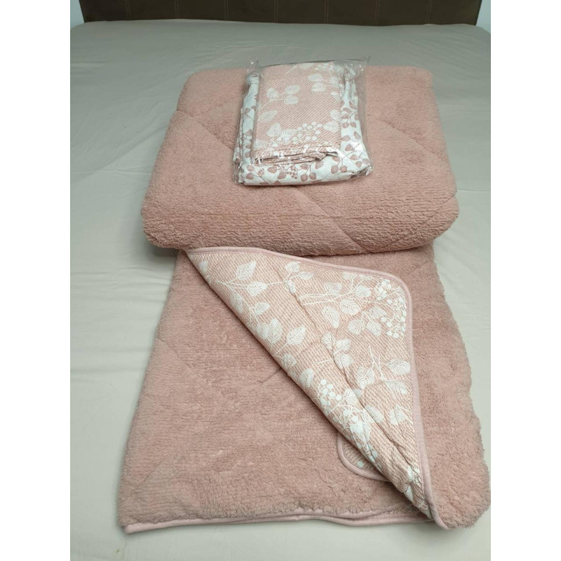 Ковдра двостороння Welsoft 195х215 (TM HANDY), + простирало на резинці і 2 наволчи Туреччина