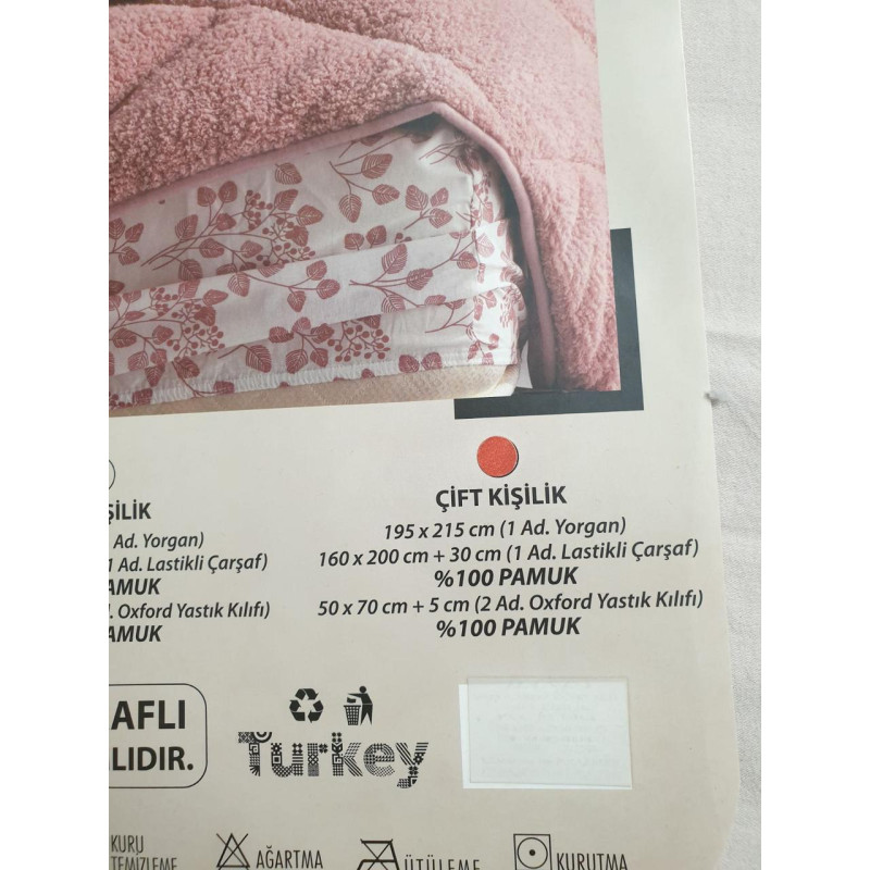 Ковдра двостороння Welsoft 195х215 (TM HANDY), + простирало на резинці і 2 наволчи Туреччина