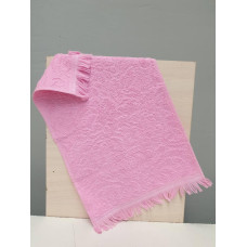 Кухонні махрові рушники бавовна Vip жакард 30х50 (1 шт.) 350 г/м2 (TM ZERON) рожевий,Туреччина