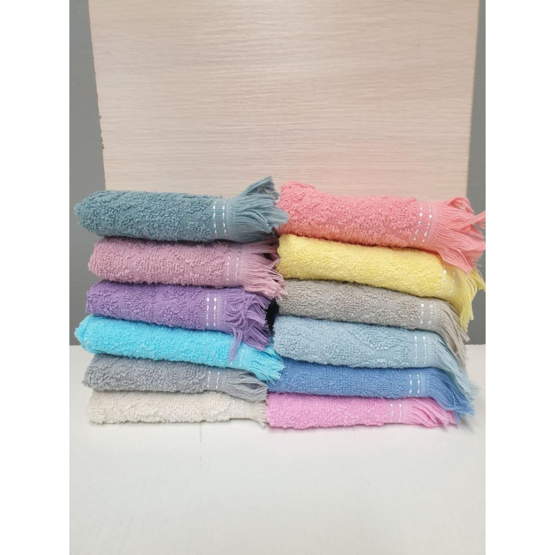 Кухонні махрові рушники бавовна Vip жакард 30х50 (1 шт.) 350 г/м2 (TM ZERON) рожевий,Туреччина