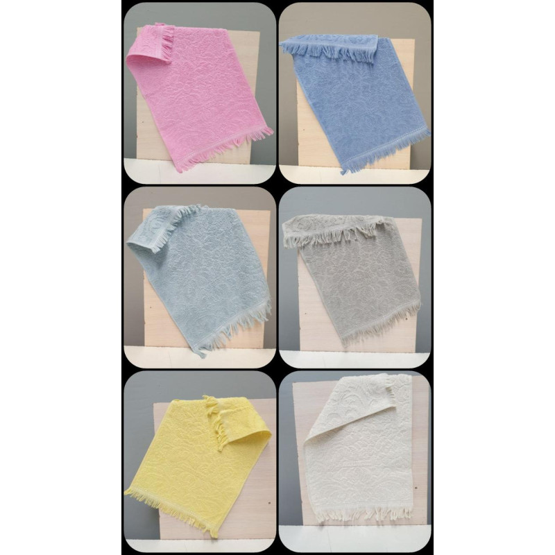 Кухонні махрові рушники бавовна Vip жакард 30х50 (1 шт.) 350 г/м2 (TM ZERON) крем .Туреччина