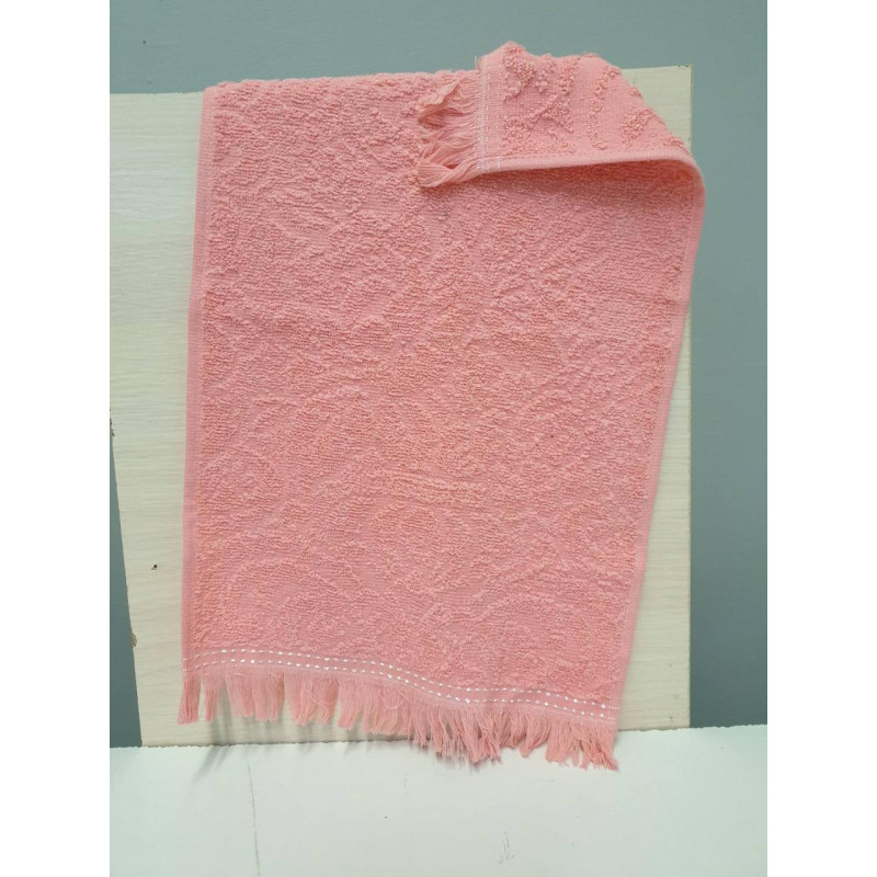 Кухонні махрові рушники бавовна Vip жакард 30х50 (1 шт.) 350 г/м2 (TM ZERON) корал Туреччина