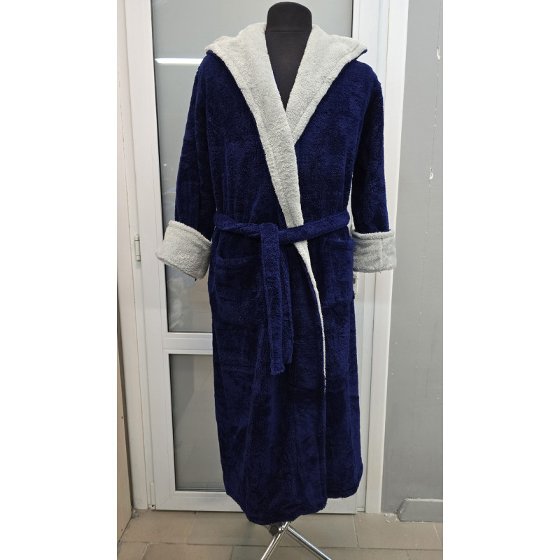 Халат чоловічий махровий Welsoft (TM Zeron)  3ХL синій , Туреччина