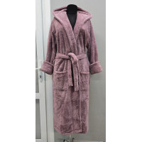 Халат махровий жіночий довгий з капюшоном Welsoft (TM Zeron), Murdum — 2XL Туреччина