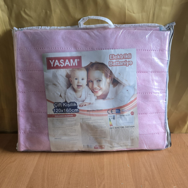 Електропростирадло (простирадло з підігрівом) 120х160  tm YASAM  рожевий , Туреччина