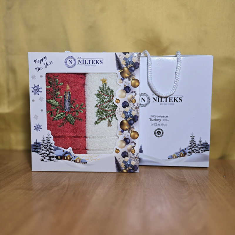 Кухонні рушники МАХРОВІ (ТМ NILTEKS ) бавовна 30х50 (2шт.)  Турція