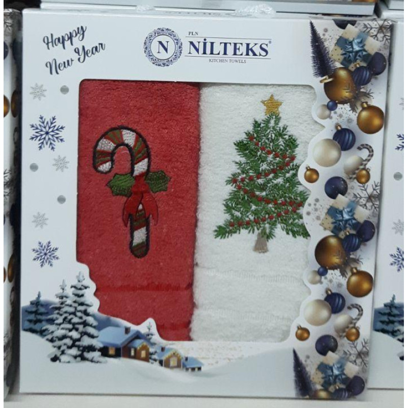 Кухонні рушники МАХРОВІ (ТМ NILTEKS ) бавовна 30х50 (2шт.)  Турція