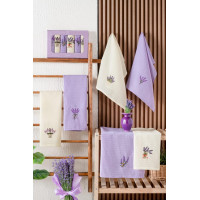 Кухонні рушники Вафельні (ТМ ZERON) бавовна 40х60 (6 шт.) Lavanda Туреччина