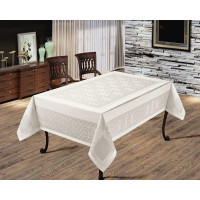 Скатертина тефлонова прямокутна 160х220 (TM Masali), 502 Крем Туреччина