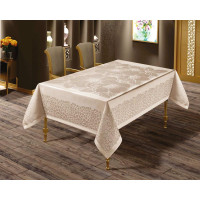 Скатертина тефлонова прямокутна 160х220 (TM Masali), 506 Капучіно Туреччина