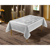 Скатертина тефлонова прямокутна 160х220 (TM Masali), 506 Сірий  Туреччина