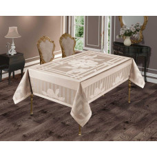 Скатертина тефлонова прямокутна 160х220 (TM Masali), 505 Капучіно Туреччина