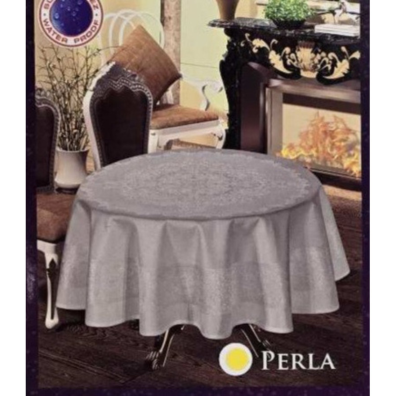 Скатертина круглаТефлон. 160 Біла , Туреччина