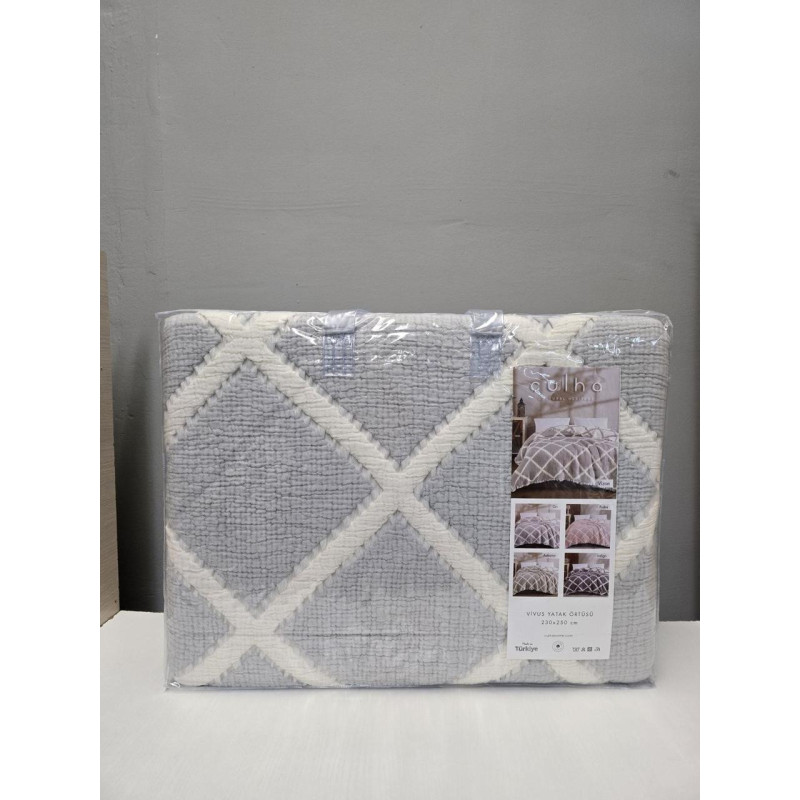 ПОКРИВАЛО МУСЛІНОВЕ 4-х слойне  РОМБ  GRI