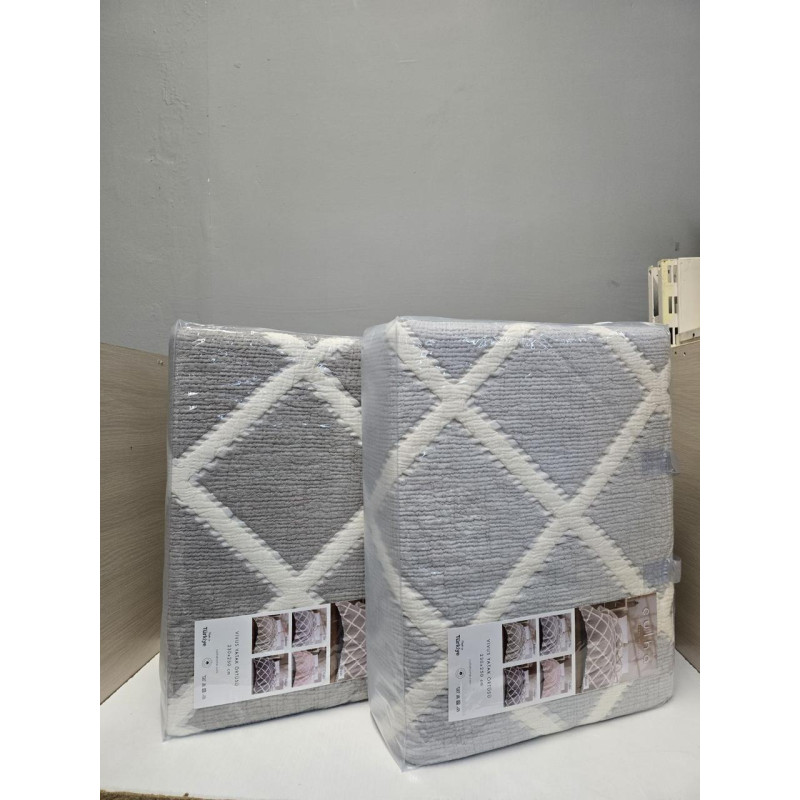 ПОКРИВАЛО МУСЛІНОВЕ 4-х слойне  РОМБ  ANTRACIT