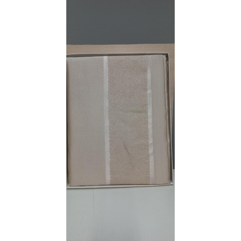 Скатертина тефлонова прямокутна 160х260 (TM Masali), Evin CAPPUCINO Туреччина