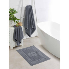 Рушники махрові бавовна 50х90 (1 шт.) 500  г/м2, Антрацит TM Zeron, Туреччина