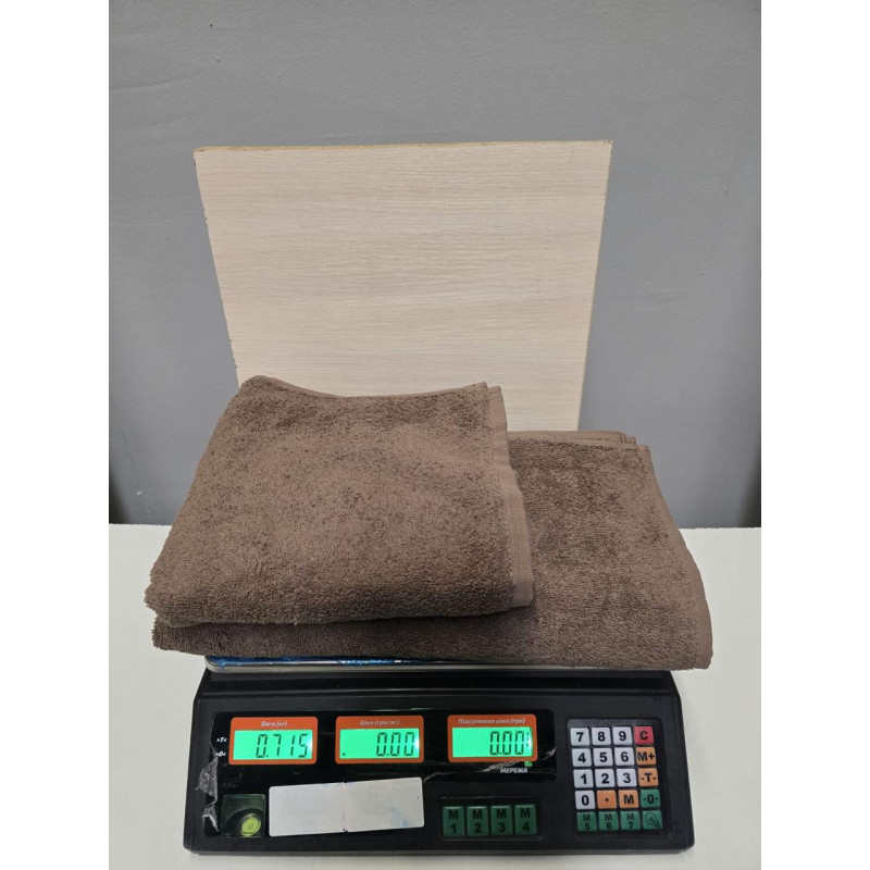 Рушник махровий 50х90  (1 шт.) 500 г/м2, TM Zeron, Туреччина  ШОКОЛАДНИЙ