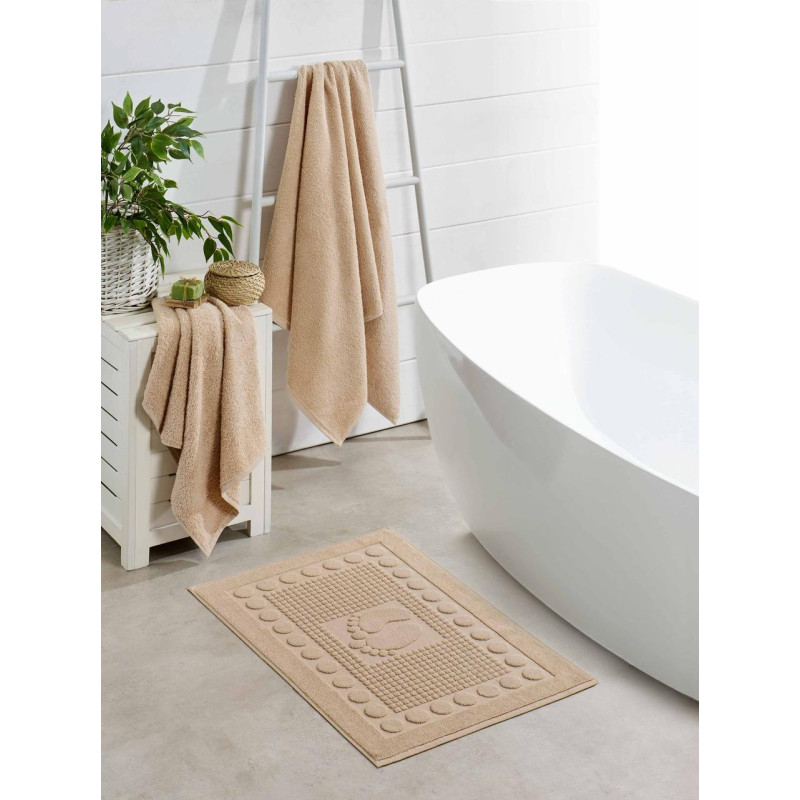 Рушники махрові бавовна 50х90 (1 шт.) 480 г/м2, TM Zeron, Туреччина БЕЖ