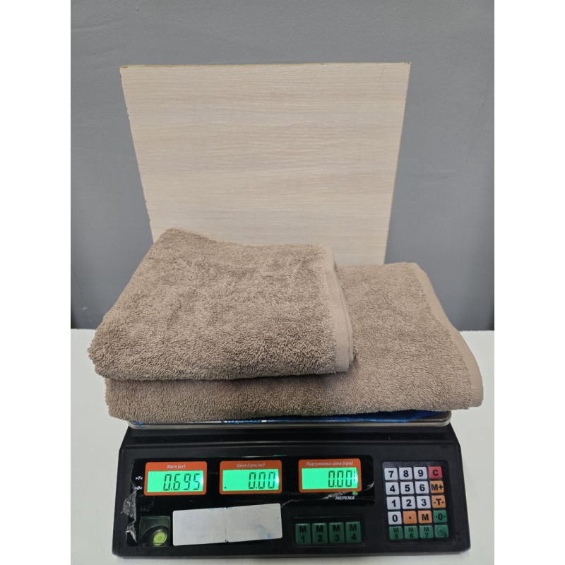 Рушники махрові бавовна 70х140 (1 шт.) 500 г/м2 (TM Zeron), Туреччина КАПУЧІНО